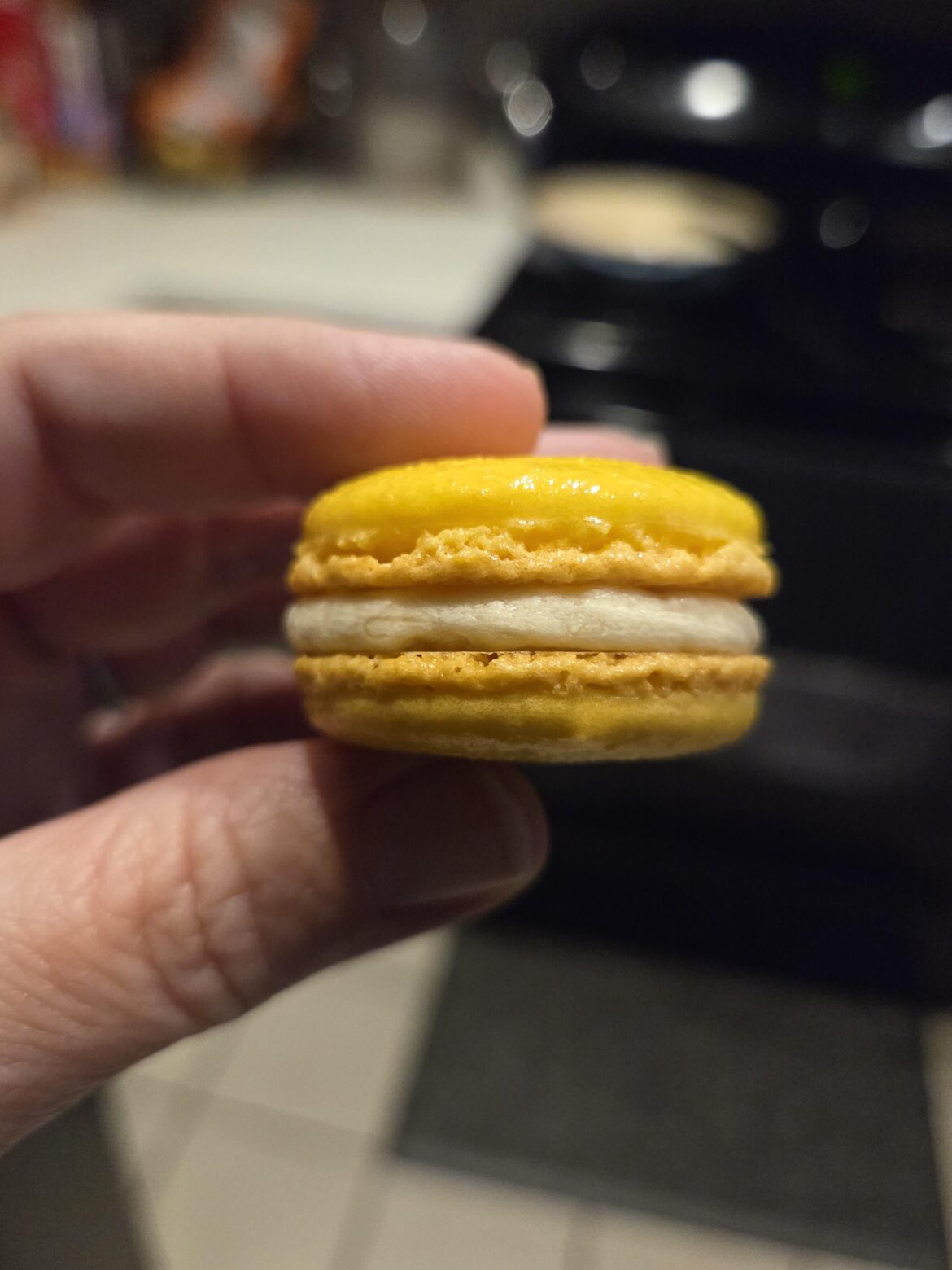 Bananas Foster Macarons