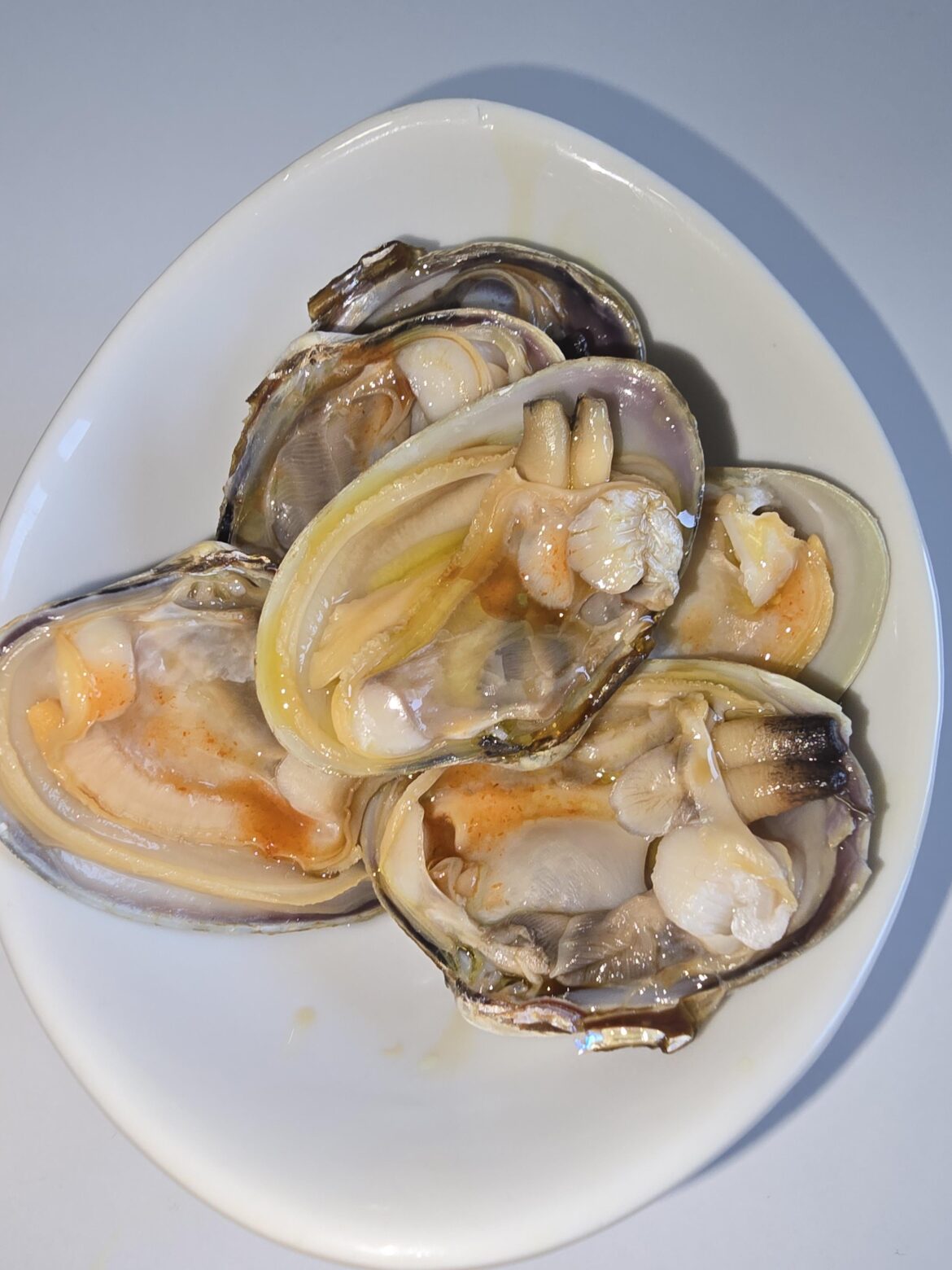 Barwly coocked clams