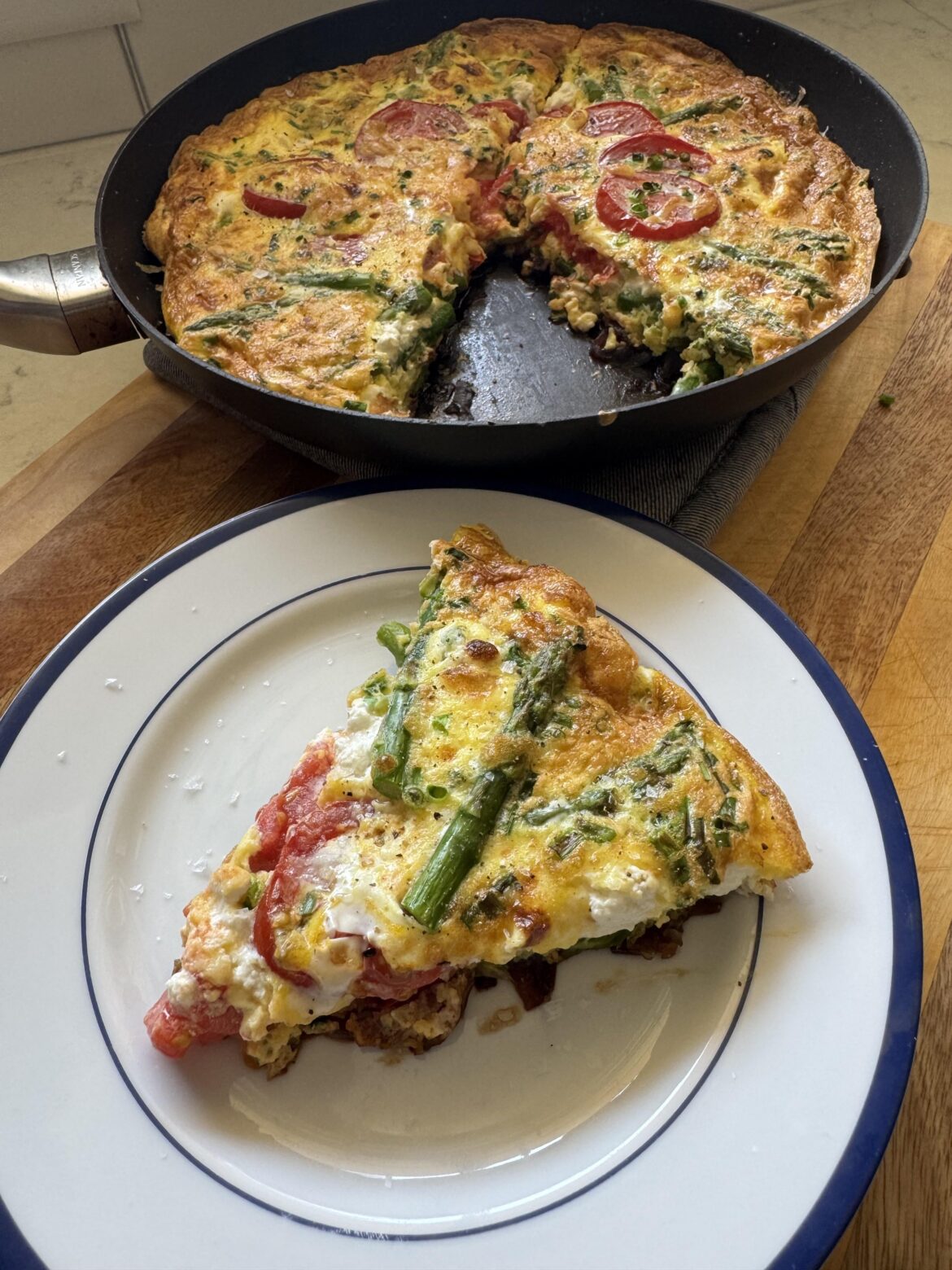Asparagus frittata