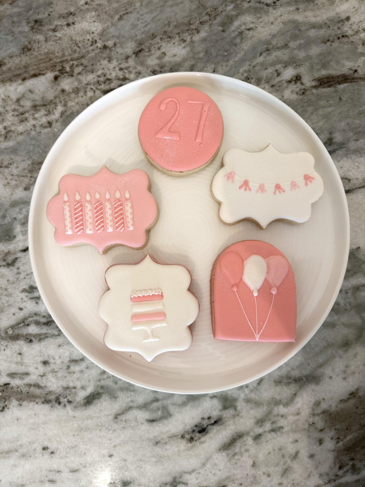 Cookies for my friend’s 27th birthday:)