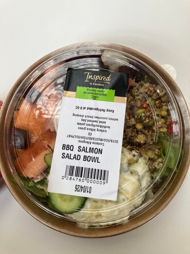 My lunches from today (Salad) and yesterday (wrap).