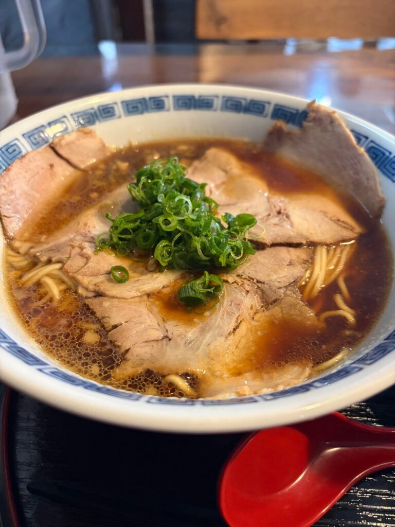 Finely chopped green onions in my ramen and chashu bowl. My girlfriend wouldn’t try it. I told her to just pick it out but she said the “onion flavor has already fused in.