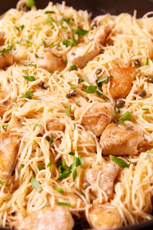 Chicken Picatta Pasta Vertical