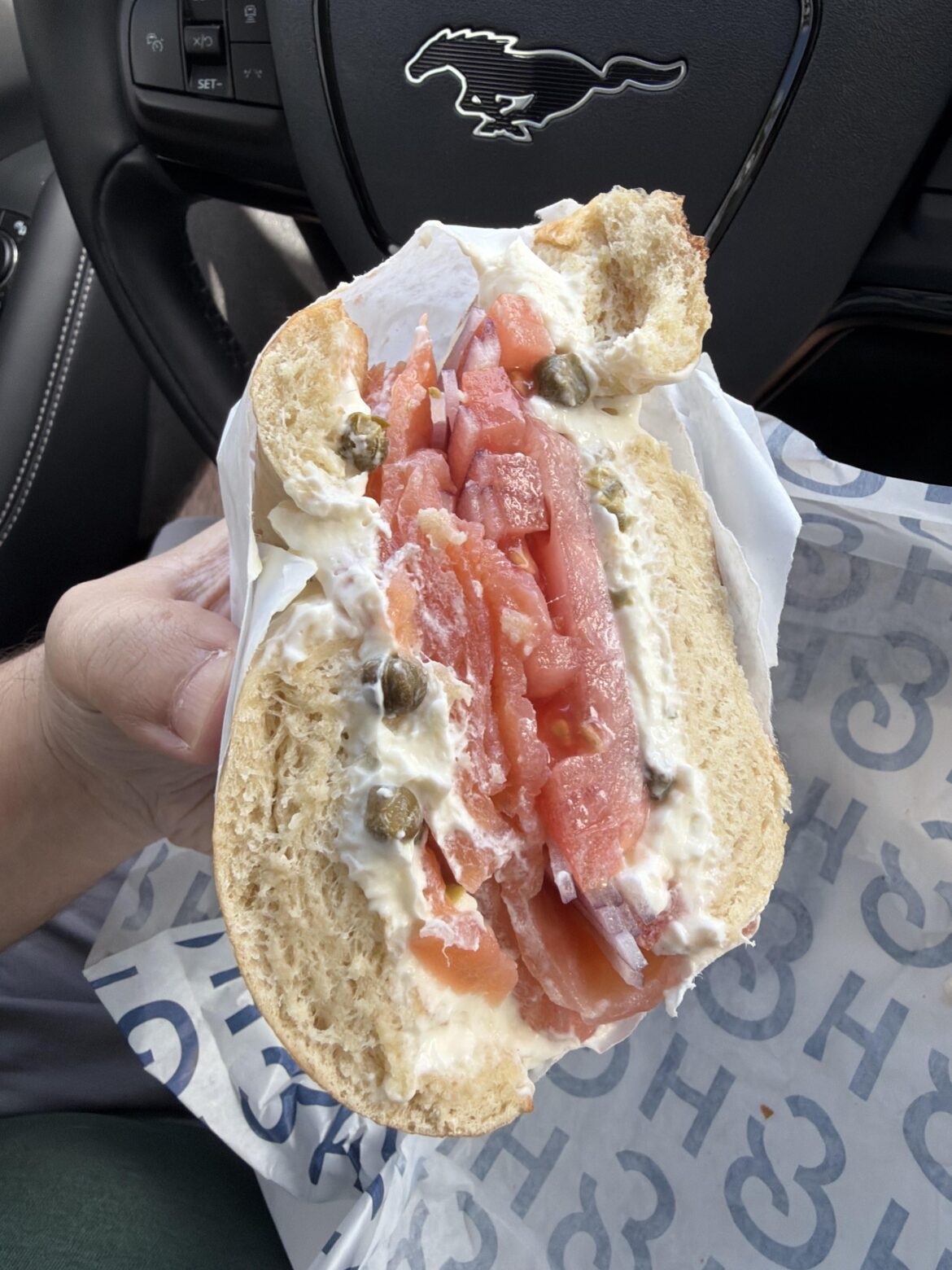 Ate a Lox Bagel to escape cabin fever