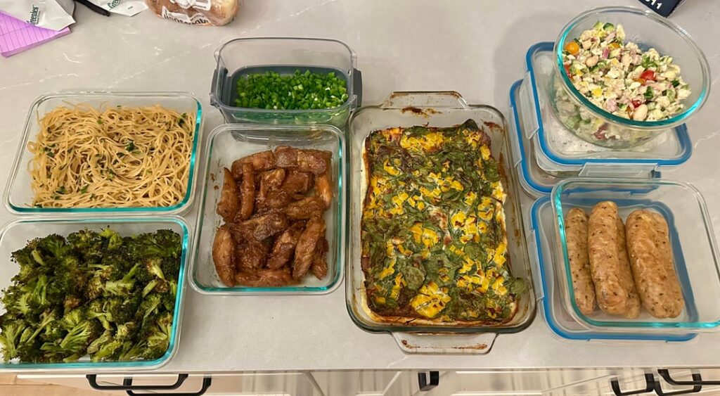 All set for the week! 2.5 hours for 20 meals