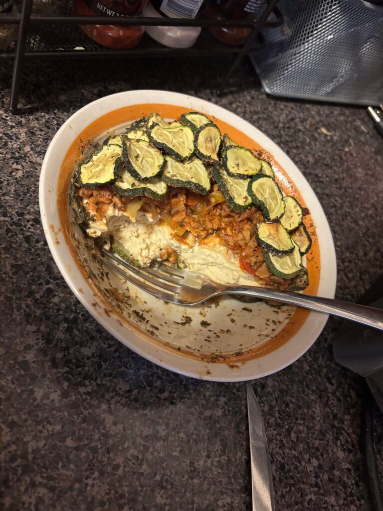 Double soy high protein lasagna