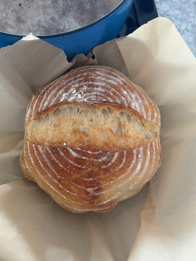 My 15 yo son’s first loaf 🍞