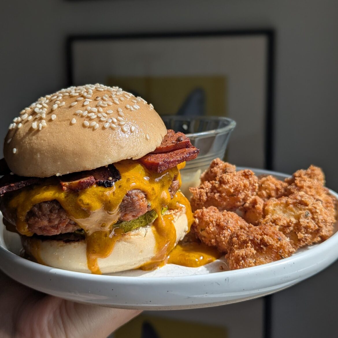 $10 bucks for all this at my local bar (burger night deal)