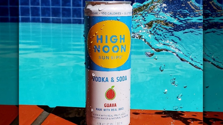 Can of High Noon being splashed