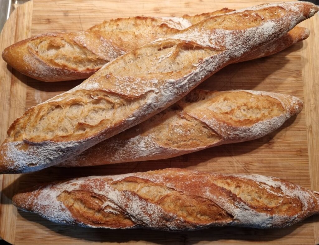 Weekly sourdough baguette