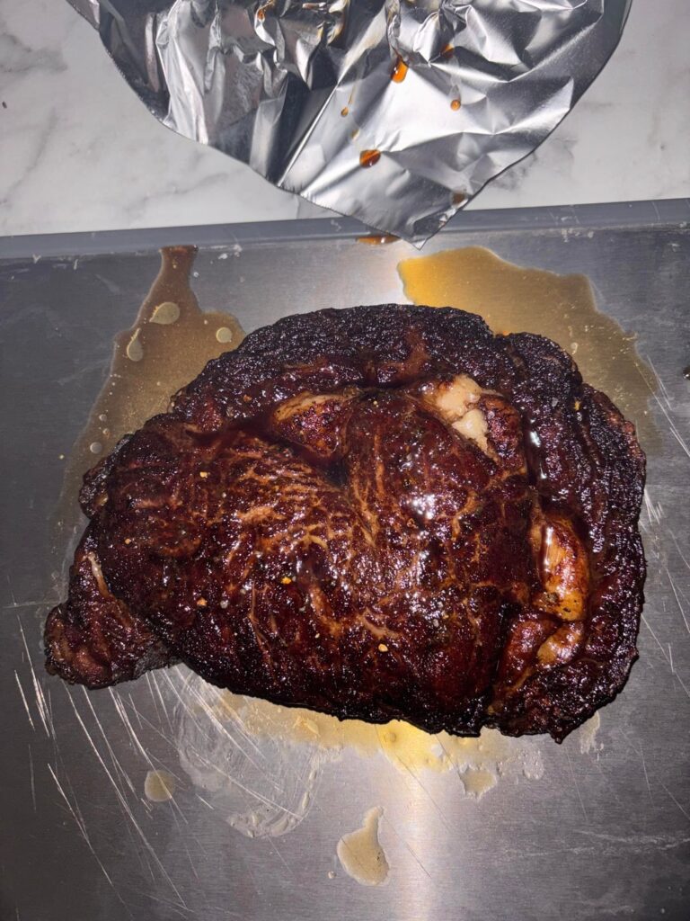 First successful reverse sear