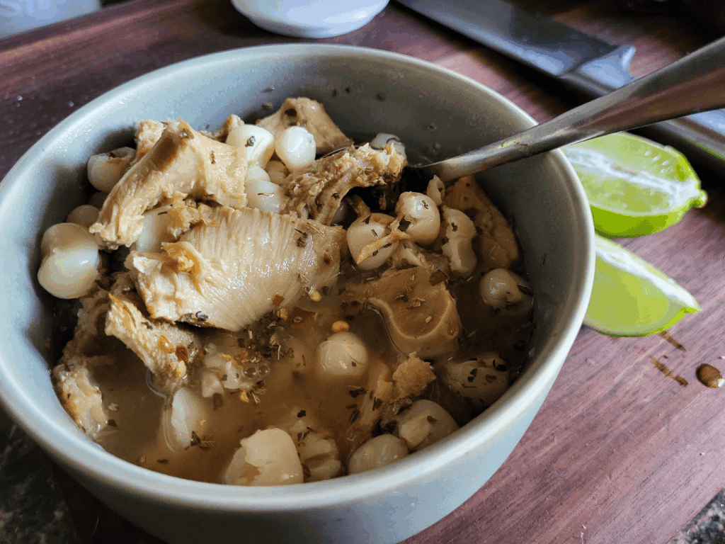 Un menudito blanco para mi almuerzo.