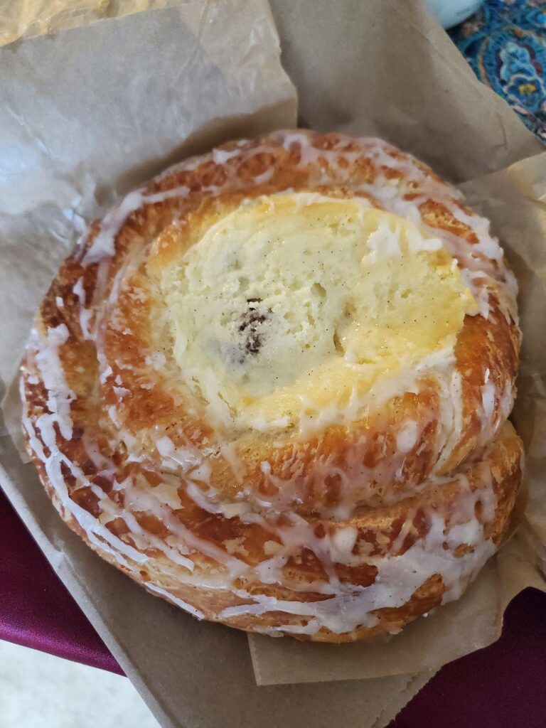 Apple & cheese danish