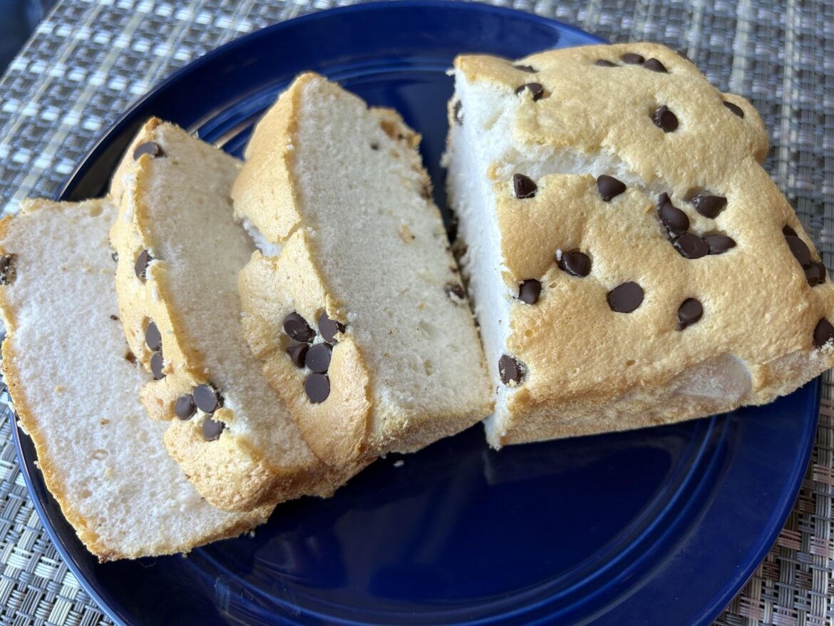 39 cal per slice, vegan angel food cake loaf