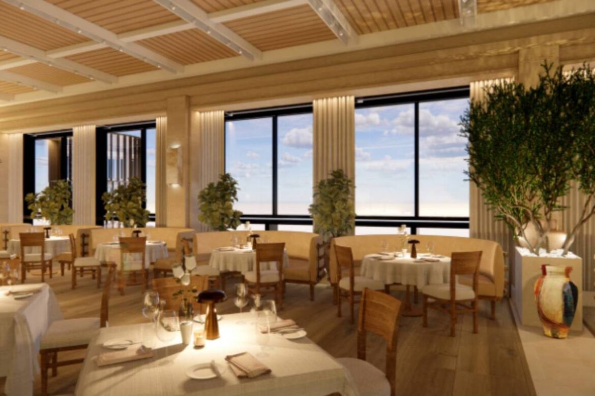 Inside The Stunning New 250-Seat Waterfront-Inspired Eatery Opening On Newbury Street With ‘Crystallized Salt Walls’ and Alfresco Dining Inside The Stunning New 250-Seat Waterfront-Inspired Eatery Opening On Newbury Street With 'Crystallized Salt Walls' and Alfresco Dining