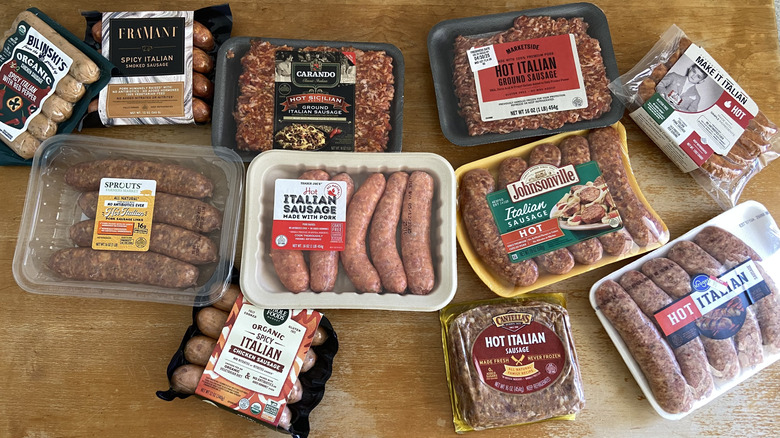 aerial view of all sausages