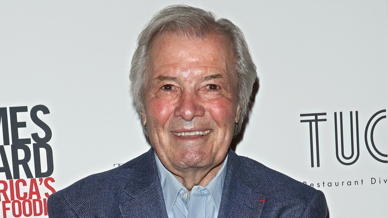 chef jacques pépin smiling for the press