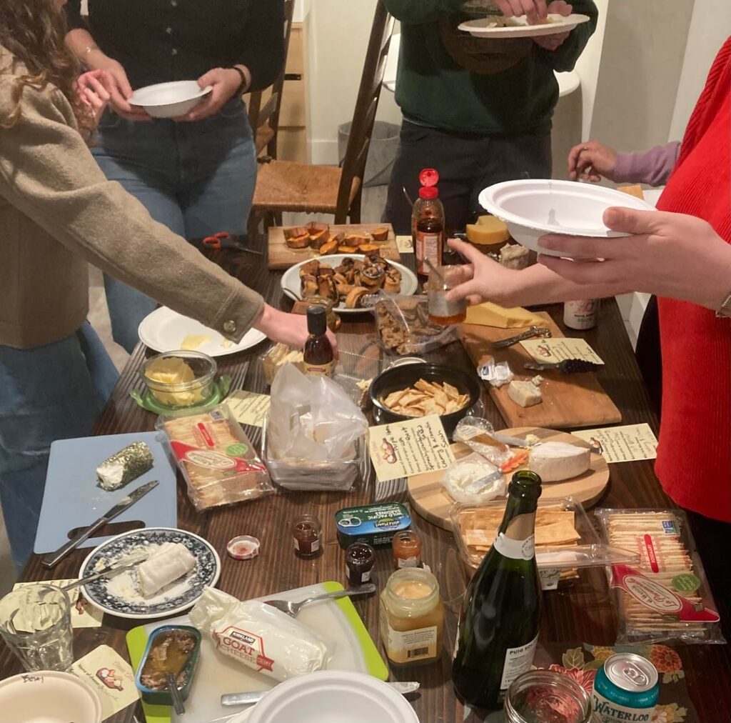 I hosted a “your favorite cheese” party!