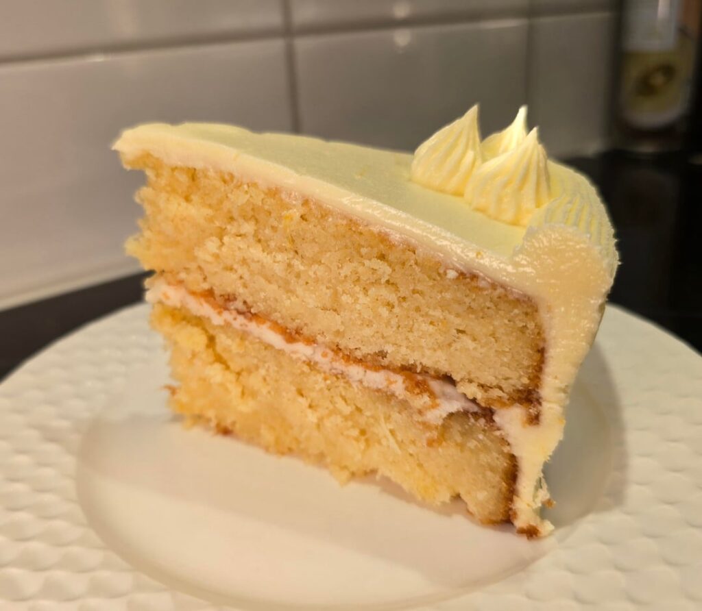 Made myself a Lemon Syrup Cake with Lemon Buttercream Icing!