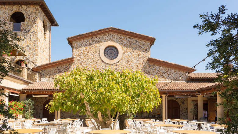 Exterior view of Jacuzzi Family Vineyards in Sonoma, California