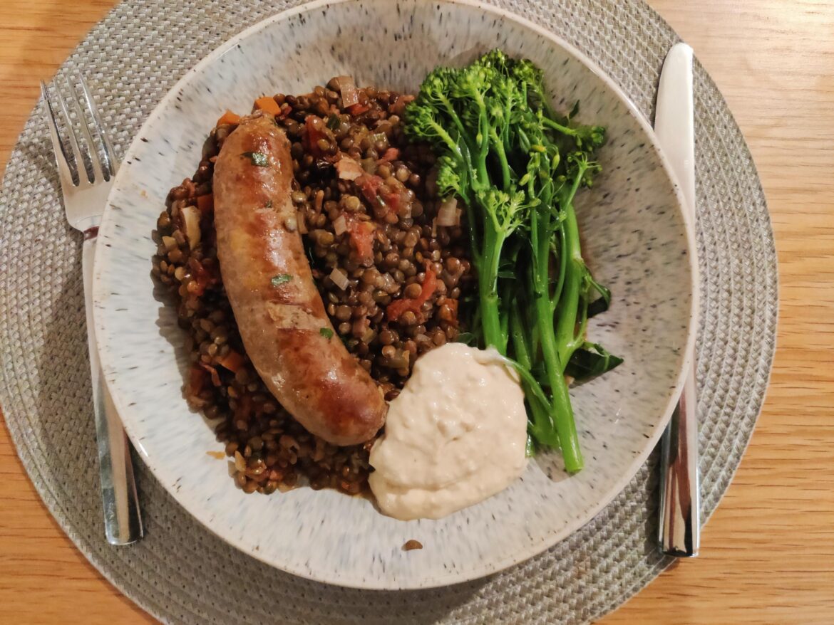 Sausage & Lentils