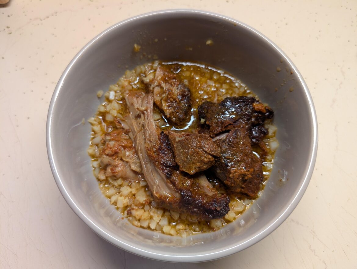 Lazy Keto -- Pork Roast and Cauliflower Rice