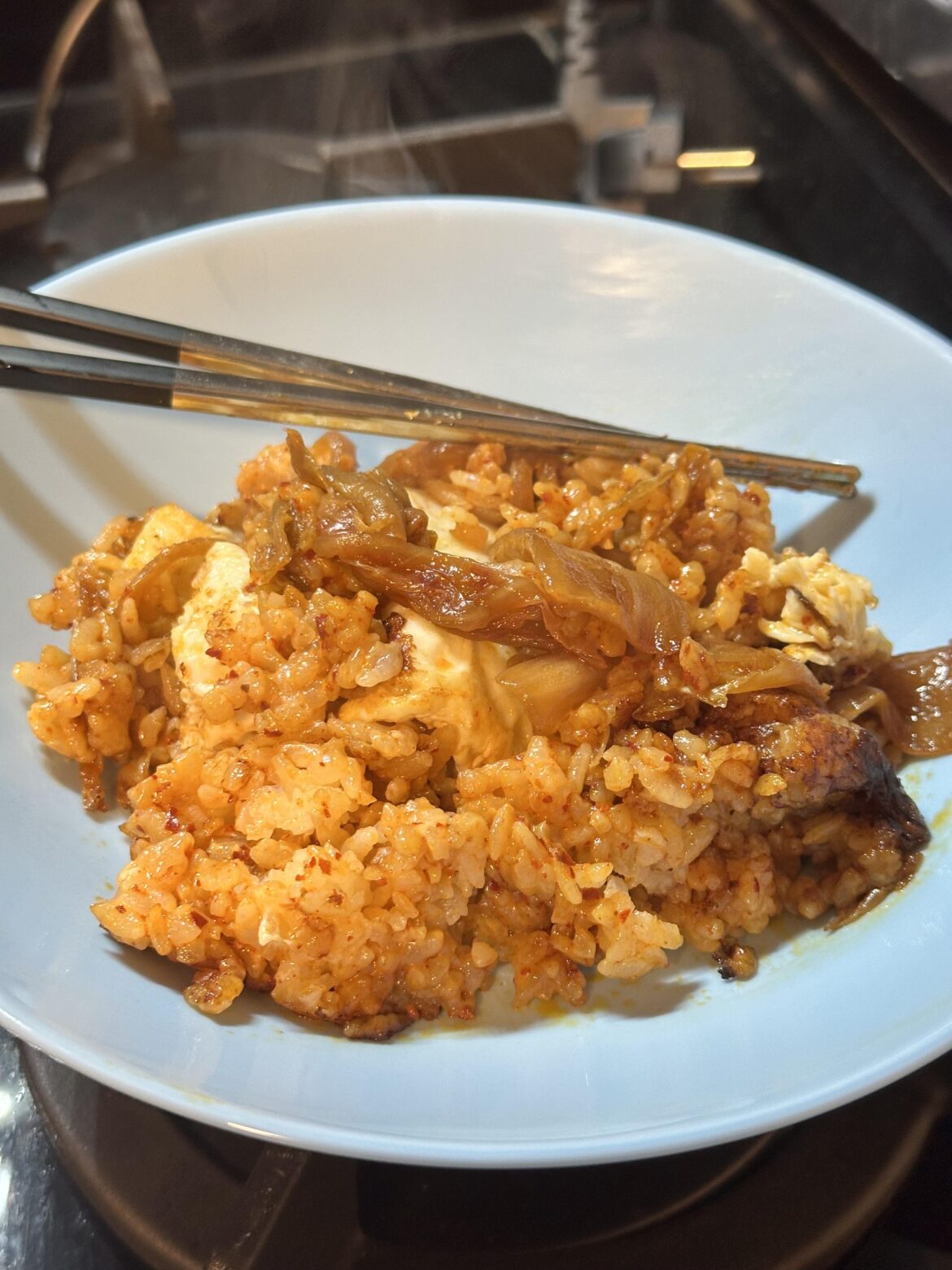 I’m addicted to kimchi fried rice