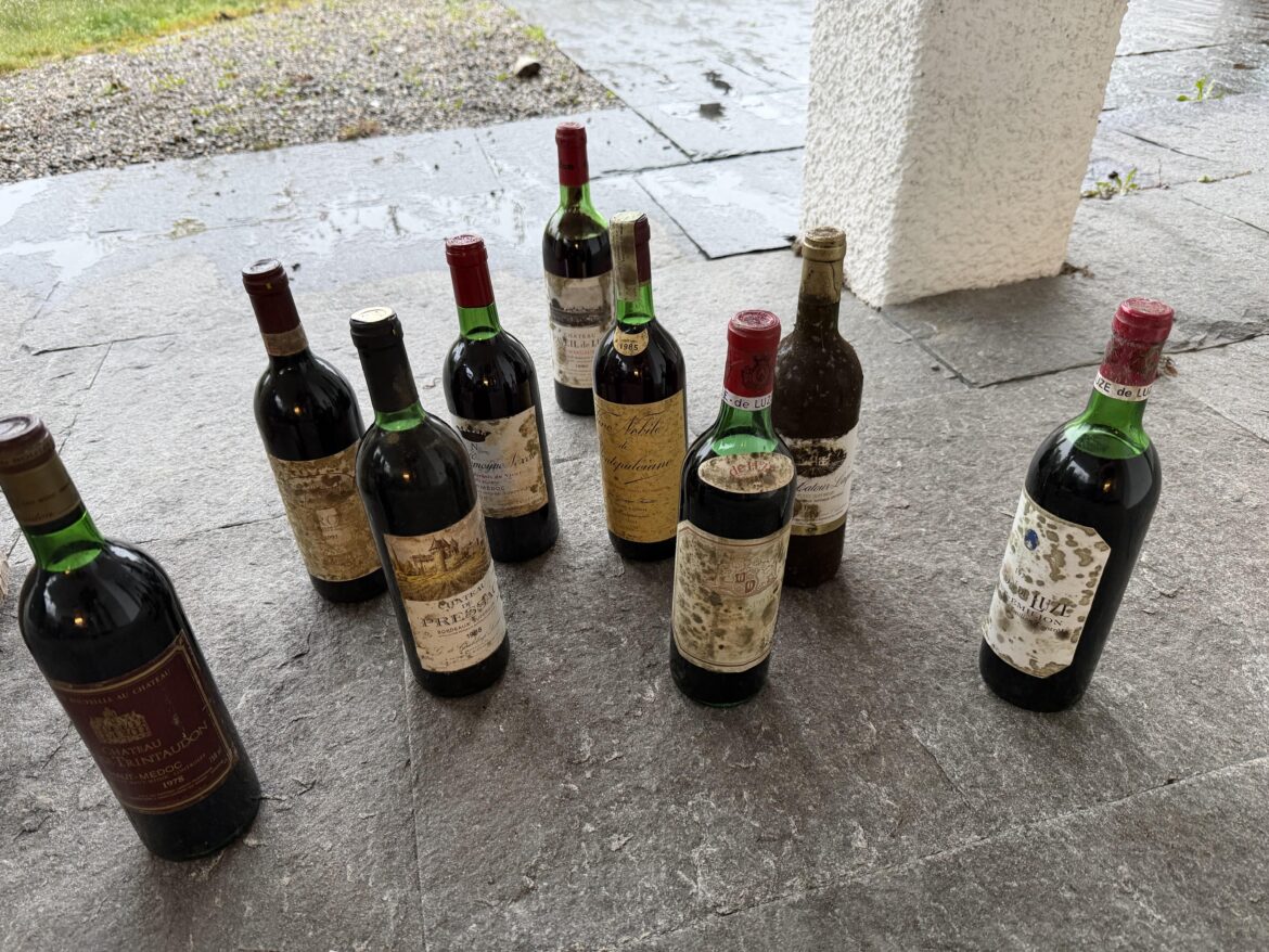 Bought a house with leftover wines