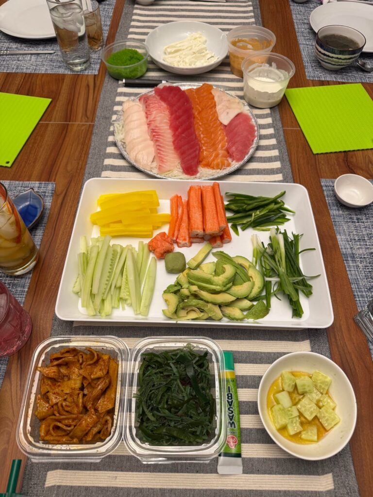 “Roll-Your-Own” Sushi Night with friends