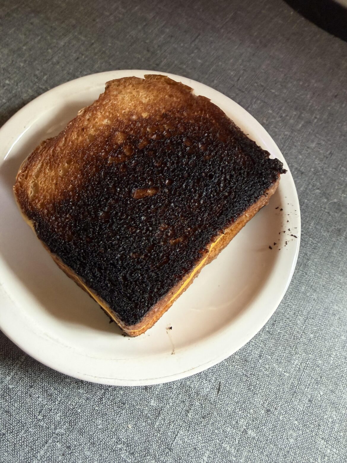 She’s a little burned lol