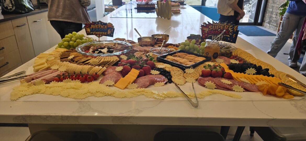 Generic Super Hero Birthday Party Charcuterie