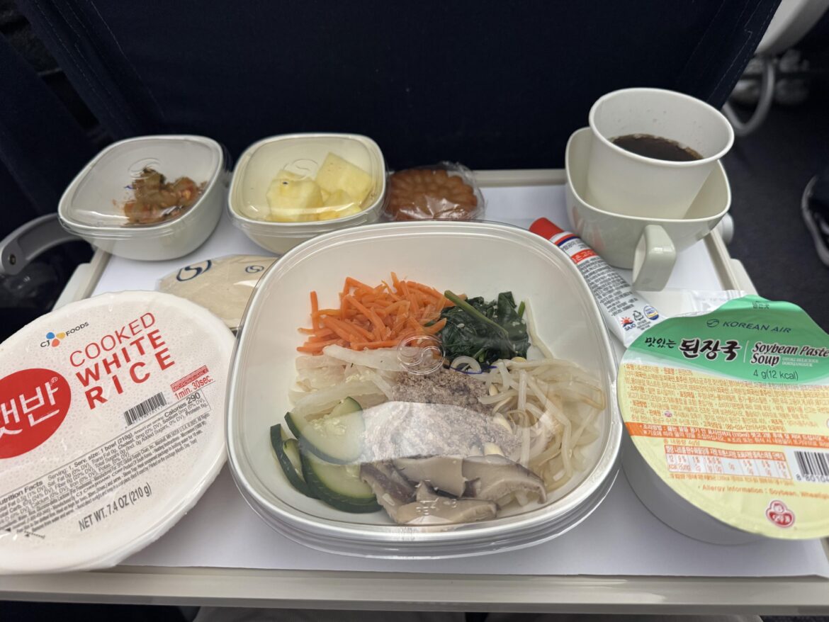 Bibimbap on Korean Air