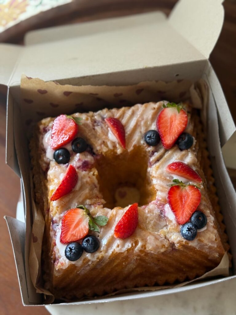 Lemon and Blueberry Bundt