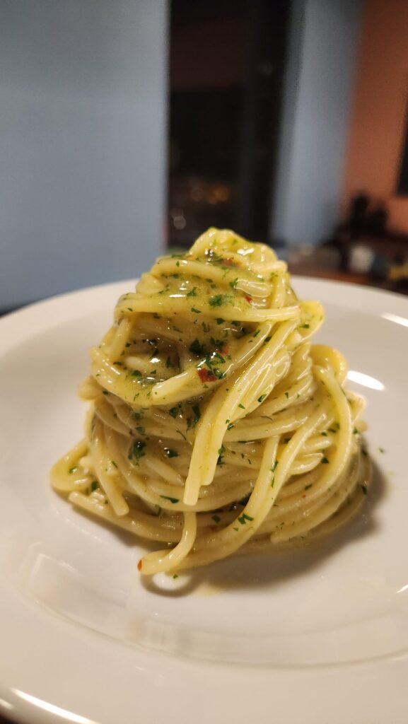 Attempt 50 vs attempt 1 - Aglio e Olio