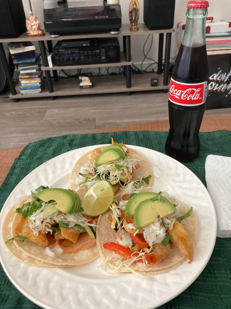 Rockfish tacos for lunch