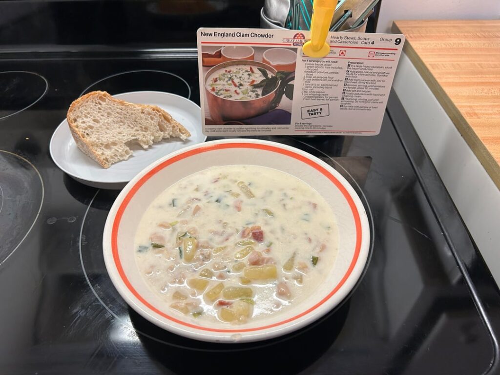 I finally made the clam chowder!