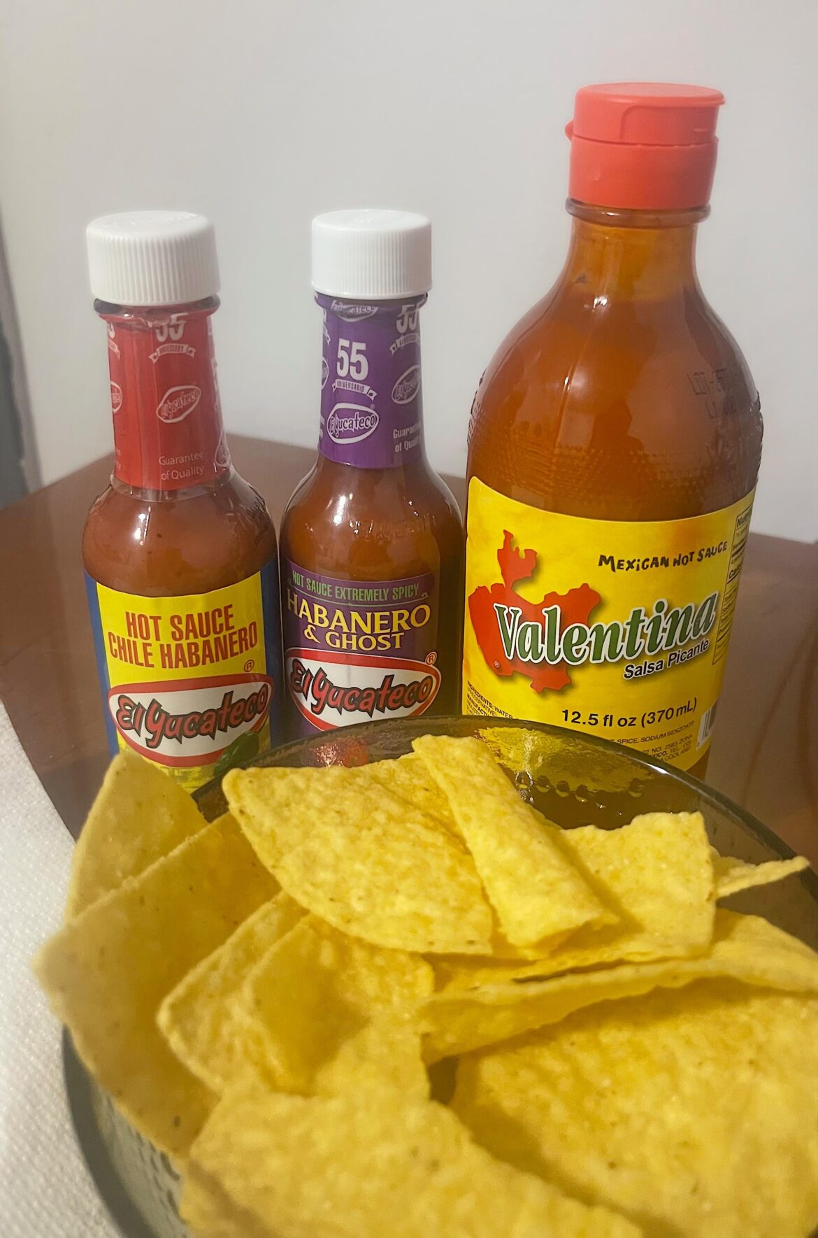 trying some hot sauces! trying some hot sauces!