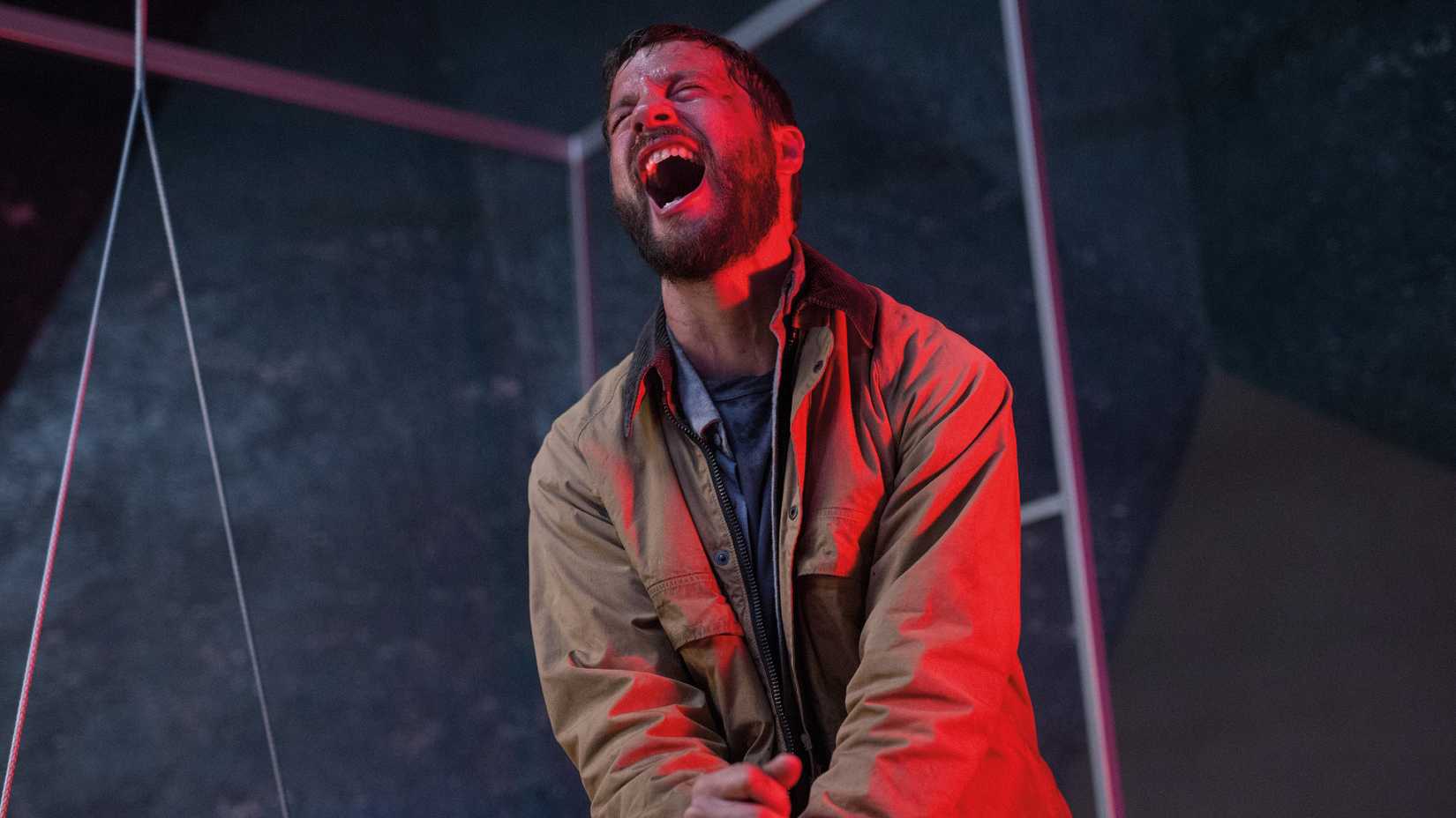 Logan Marshall-Green screaming as Grey in Upgrade