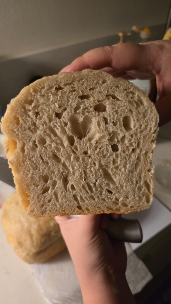 My sourdough sandwich bread has a heart in the middle