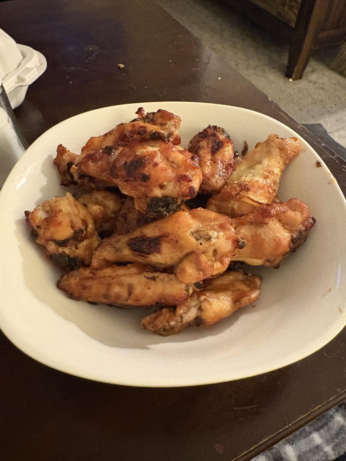 I made sweet and spicy wings for my dad’s birthday