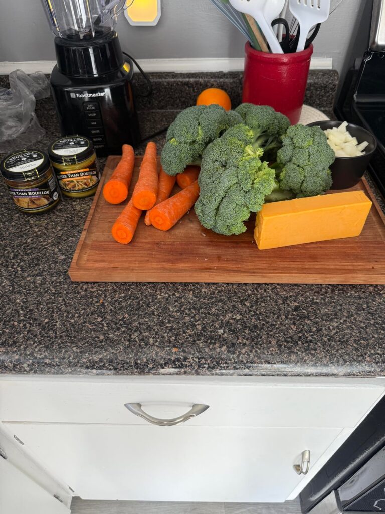 Ham & cheese with Broccoli cheddar soup 🍜