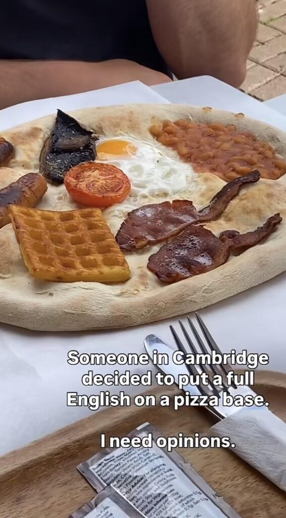 Seen on Instagram does this constitute a pizza crime 🤔