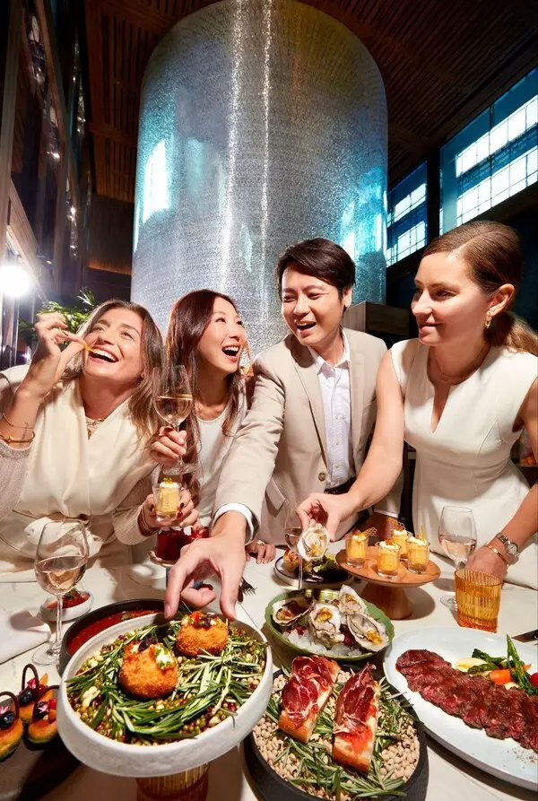 Mediterranean Celebrations Unfold at Mosella, Showcasing Singapore's Largest Josper Grills and Tapas Selections, Amidst a Vibrant Mediterranean Dining Experience