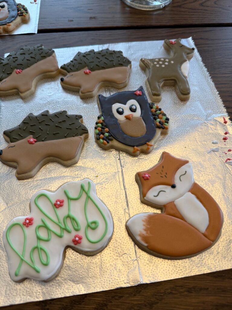 Baby shower cookies