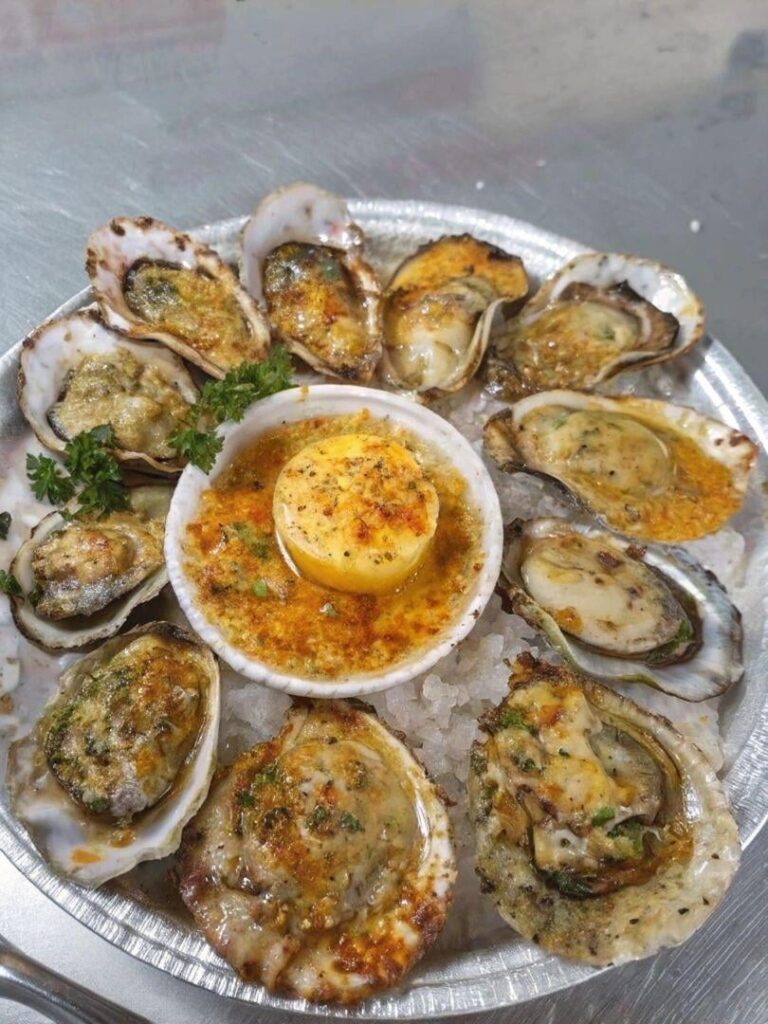 Garlic butter oysters