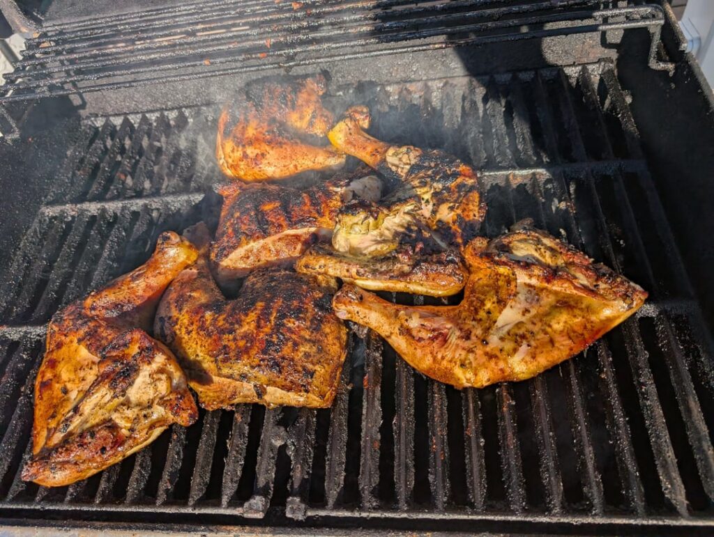 Sun is out, grills are out.