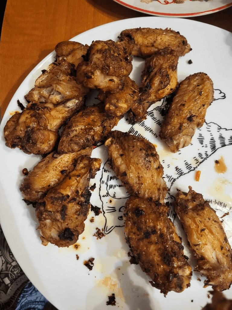 Spicy homemade wings