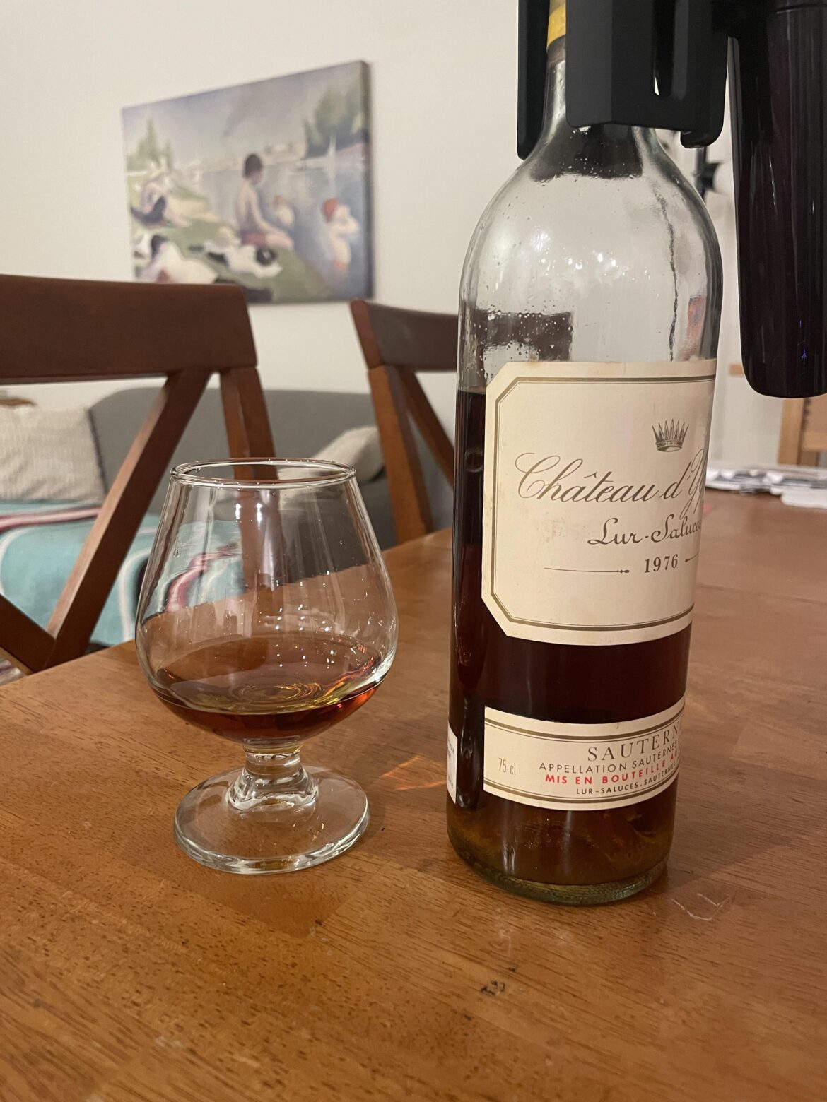 1976 d’Yquem - Nectar of the Gods (you all were right)