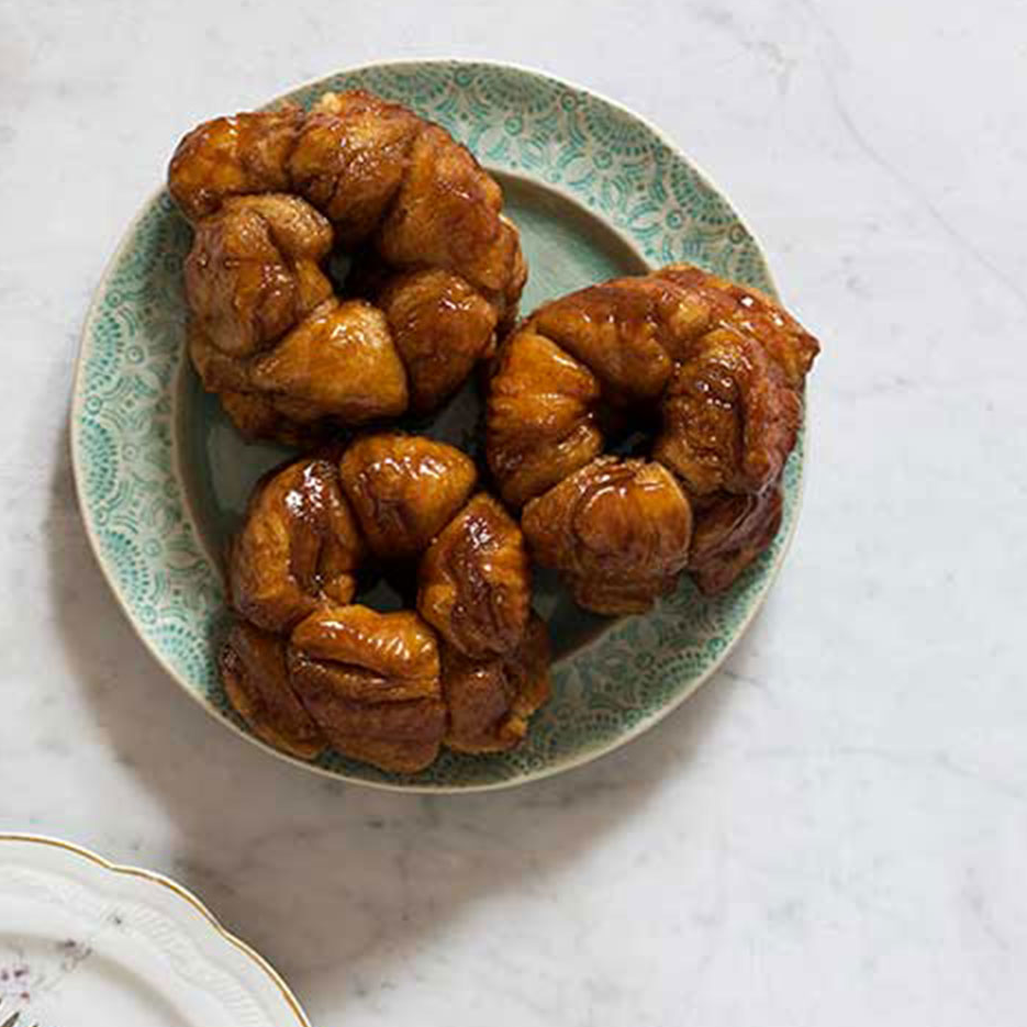BRIOCHE MONKEY BREAD 
A slightly grown-up recipe for monkey bread.
Get the recipe