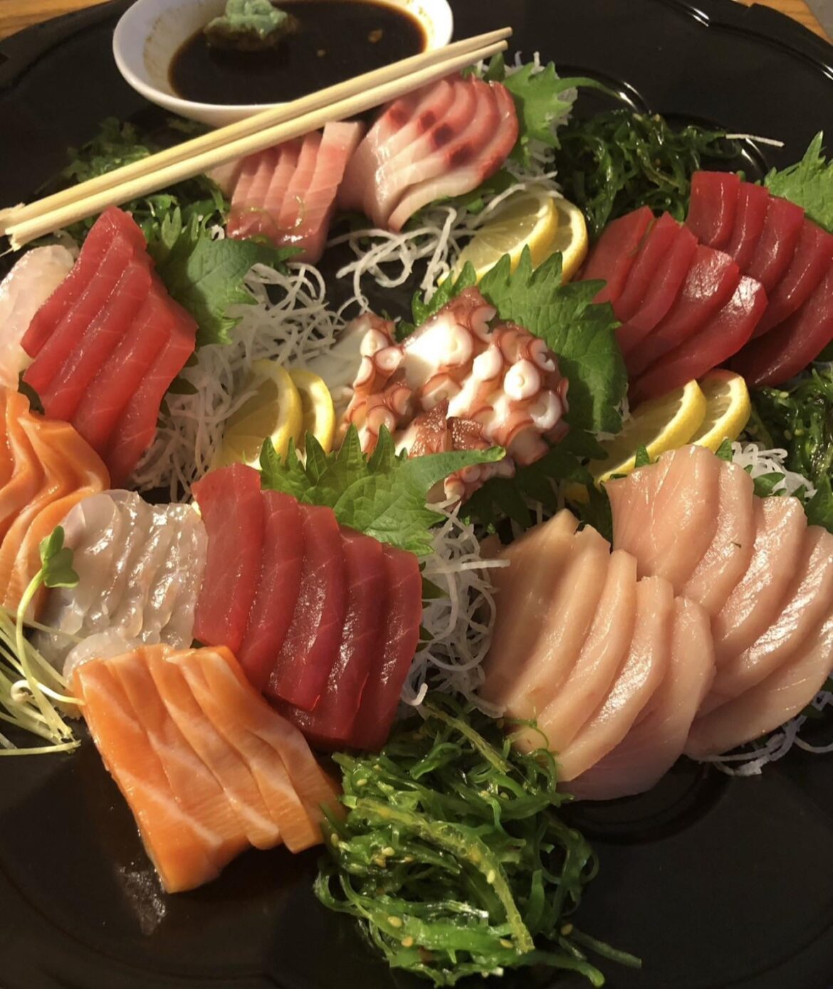 Sashimi platter to go… and suddenly life makes sense!